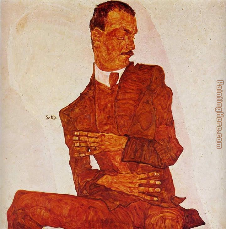 Egon Schiele Portrait of the Art Critic Arthur Roessler
